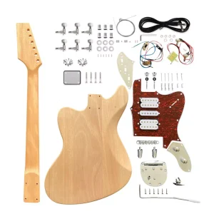 DIY Electric Guitar Kit Beginner Kit Mahogany Body Neck Rosewood Fingerboard CR