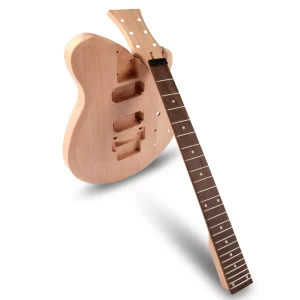DIY Electric Guitar Beginner Kit Mahogany Body Maple Neck Rosewood Fingerboard - Image 4
