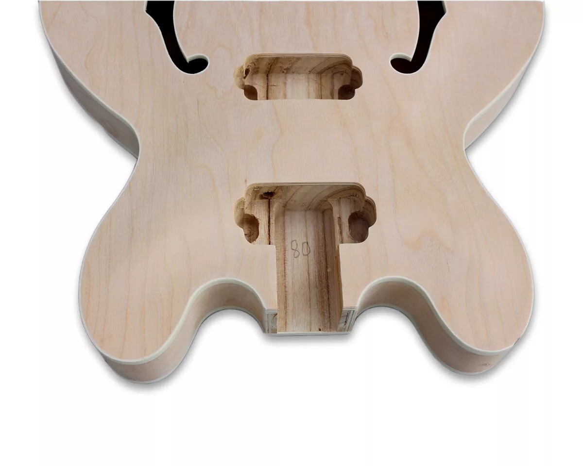 Custom Cheap DIY on own Electric Guitar Kits ES335 Mahogany neck Guitar Body Unfinished - Image 7