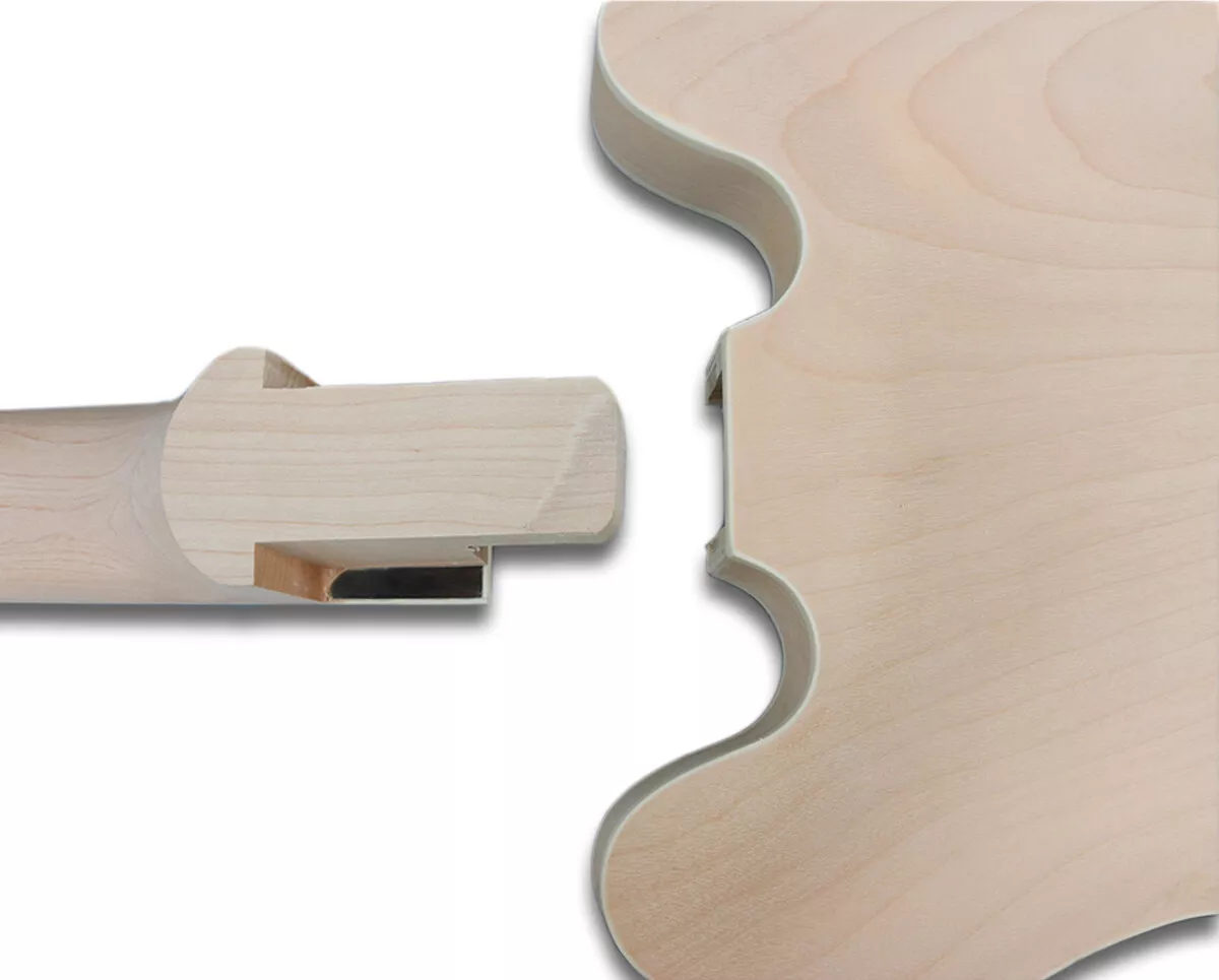 Custom Cheap DIY on own Electric Guitar Kits ES335 Mahogany neck Guitar Body Unfinished - Image 5