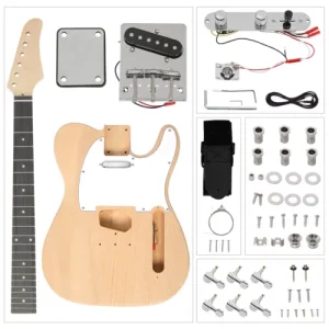 DIY 6 String TL Style Electric Guitar Kits with Mahogany Body Maple Neck