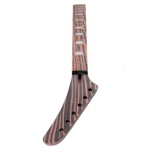 DIY Electric Guitar Kit Unfinished Zebrawood Body - Image 4