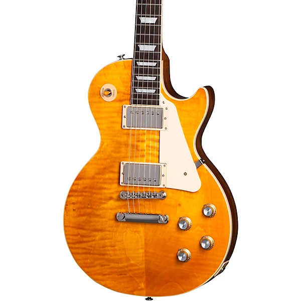 Custom Cheap LP Standard '60s Figured Top Electric Guitar Honey Amber