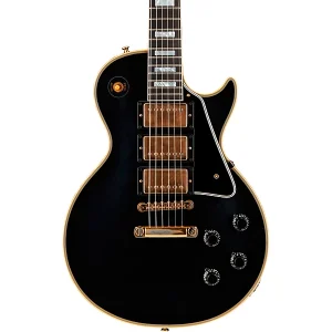 Custom Cheap 1957 LP Custom Reissue 3-Pickup VOS Electric Guitar Ebony