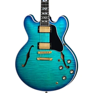 Custom Cheap ES Supreme Semi-Hollow Electric Guitar Blueberry Burst