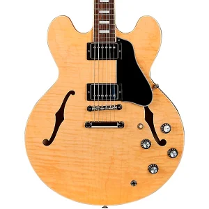 Custom Cheap ES-335 Figured Semi-Hollow Electric Guitar Antique Natural