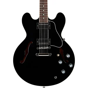 Custom Cheap ES-335 Semi-Hollow Electric Guitar Vintage Ebony