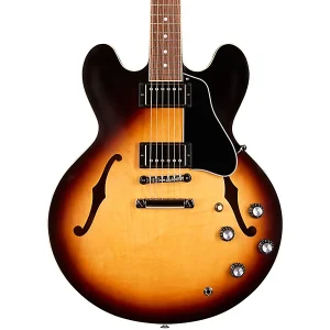 Custom Cheap ES-335 Satin Semi-Hollow Electric Guitar Satin Vintage Burst