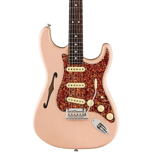 Custom Cheap American Professional II ST Thinline Limited-Edition Electric Guitar Transparent Shell Pink