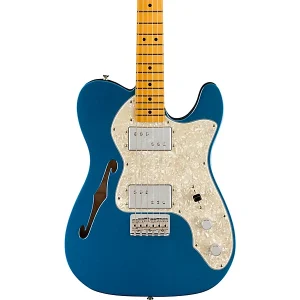 Custom Cheap American Vintage II 1972 Tele Thinline Electric Guitar Aged Lake Placid Blue