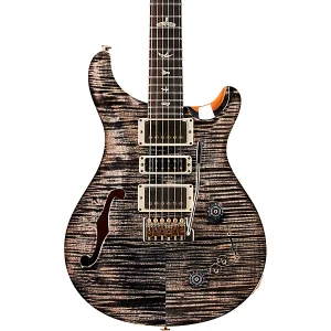Custom Cheap Special Semi-Hollow 10-Top With Pattern Neck Electric Guitar Charcoal