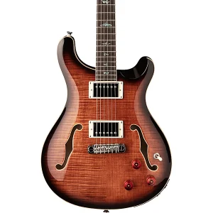 Custom Cheap SE Hollowbody II Piezo Electric Guitar Black Gold Burst