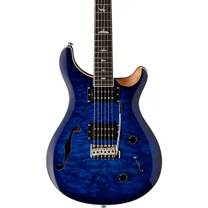 Custom Cheap SE Custom 22 Semi-Hollow Quilt-Top Limited-Run Electric Guitar Faded Blue Burst