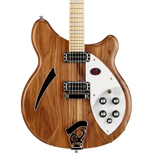 Custom Cheap 360W Hollowbody Electric Guitar Natural Walnut