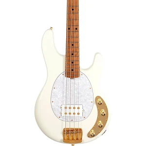 Custom Cheap Stingray Special 4 H Limited-Edition Roasted Maple Fingerboard Electric Bass Ivory White