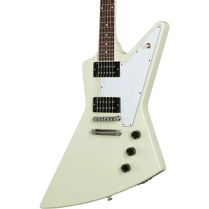 Custom Cheap '70s Explorer Electric Guitar Classic White
