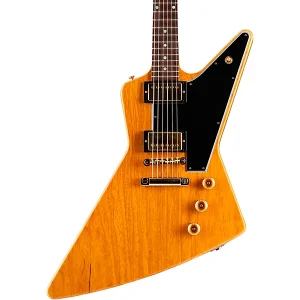 Custom Cheap1958 Korina Explorer Black Pickguard Electric Guitar Natural