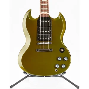 Custom Cheap SG Standard Fat Neck 3-Pickup Electric Guitar Antique Metallic Teal