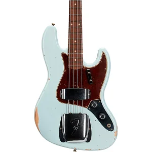 Custom Cheap Shop Limited-Edition '60 Jazz Bass Relic Super Faded Aged Sonic Blue