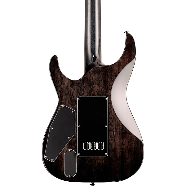 Custom Cheap MH-1000 Evertune Electric Guitar Transparent Black - Image 2