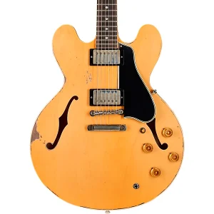 Custom Cheap Murphy Lab 1959 ES-335 Reissue Ultra Heavy Aged Semi-Hollow Electric Guitar Vintage Natural