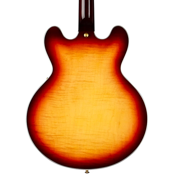 Custom Cheap ES Supreme Semi-Hollow Electric Guitar Bourbon Burst - Image 2