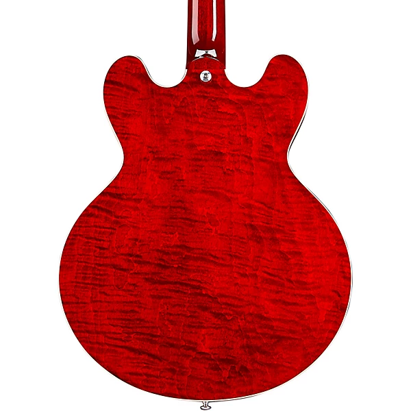 Custom Cheap ES-335 Figured Semi-Hollow Electric Guitar Sixties Cherry - Image 2