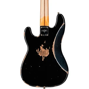 Custom Cheap Shop '58 Precision Bass Heavy Relic Aged Black - Image 2