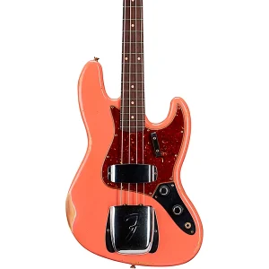Custom Cheap Shop Limited-Edition '60 Jazz Bass Relic Super Faded Aged Tahitian Coral