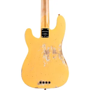 Custom Cheap Shop 1951 Limited-Edition Precision Bass Heavy Relic Aged Nocaster Blonde - Image 2
