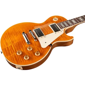 Custom Cheap LP Standard '50s Figured Top Electric Guitar Honey Amber - Image 3