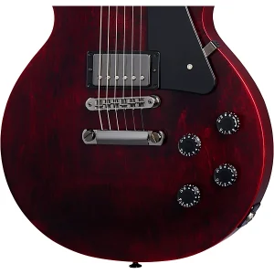 Custom Cheap LP Modern Studio Electric Guitar Wine Red Satin - Image 3