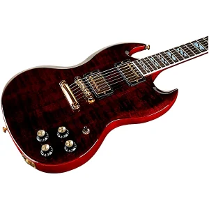 Custom Cheap SG Supreme Electric Guitar Wine Red - Image 4