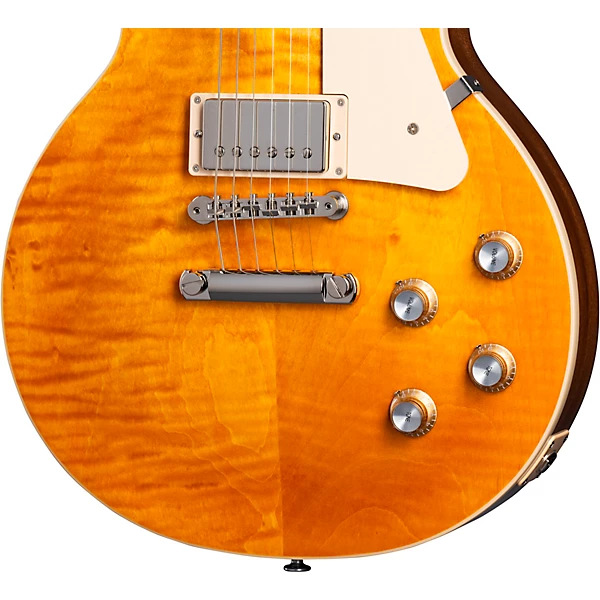 Custom Cheap LP Standard '60s Figured Top Electric Guitar Honey Amber - Image 3
