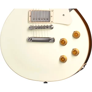 Custom Cheap LP Standard '50s Plain Top Electric Guitar Classic White - Image 3