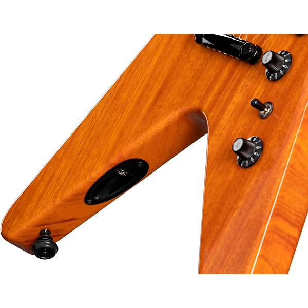 Custom Cheap Dave Mustaine Flying V EXP Electric Guitar Antique Natural - Image 4