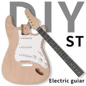 DIY 6 String ST Style Electric Guitar Kits with Mahogany Body School Band - Image 3