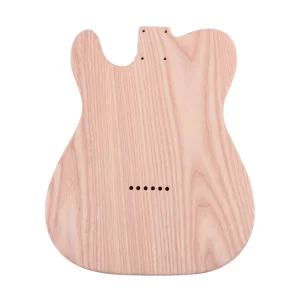 DIY electric guitar kit Ash guitar body Maple Neck F-Hole ATL - Image 4