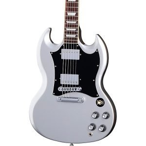 Custom Cheap Standard Electric Guitar Silver Mist