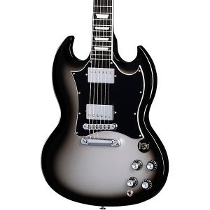 Custom Cheap SG Standard Ebony Limited-Edition Electric Guitar Silver Burst