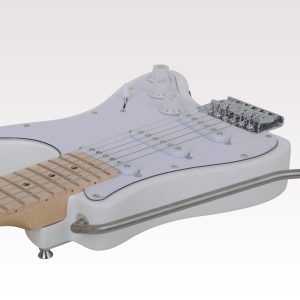 Custom Cheap Travel Electric Guitar ST-01 White - Image 2