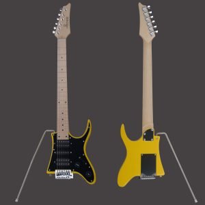 Custom Cheap Travel Electric Guitar 7V-08 Yellow