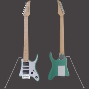 Custom Cheap Travel Electric Guitar 7V-10 Green