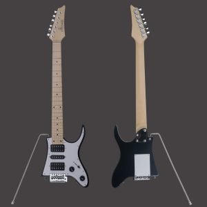 Custom Cheap Travel Electric Guitar 7V-03 Black