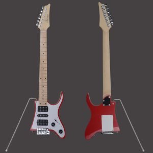 Custom Cheap Travel Electric Guitar 7V-05 Red