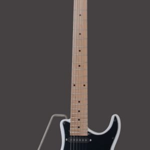 Custom Cheap Travel Electric Guitar ST-02 White - Image 4