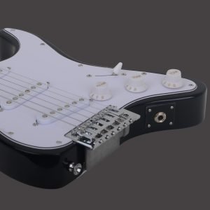 Custom Cheap Travel Electric Guitar ST-03 White - Image 3