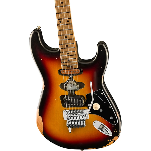 EVH Frankenstein Relic Series Electric Guitar Silverburst - Image 6