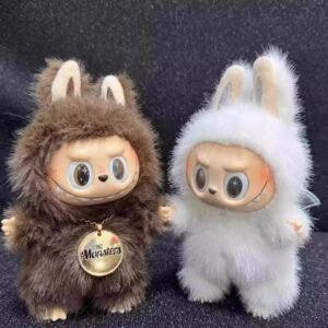 Otenee Angel Labubu Spot Goods, Leader Labubu Blind Box Hand-Painted Figurine Generation, Tanned Plush Hanging Charm Sweetheart