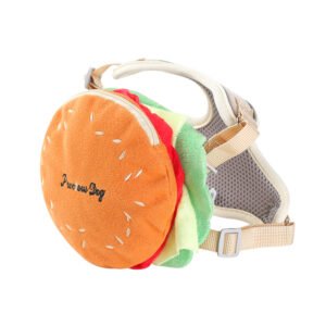 Otenee Dog Leash 3D Cute Backpack Chest Back Small Dog Vest Style Anti-Escape Dog Outing Walking Rope